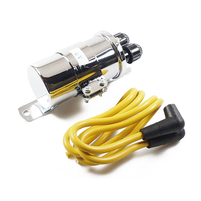 T�ndspole 6V, kromad med f�ste/t�ndkablar