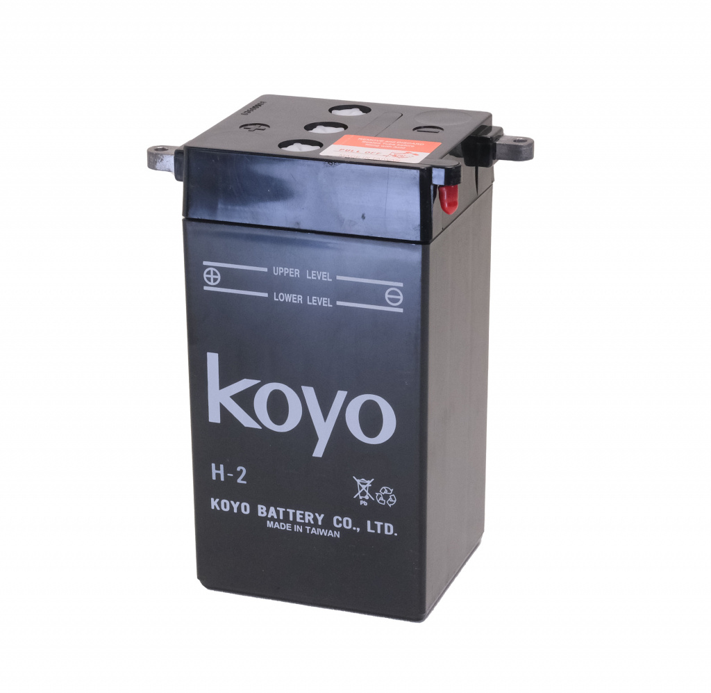 Batteri 6V 22A, alla H-D 36-64, m�tt L115 x B100 x H215mm