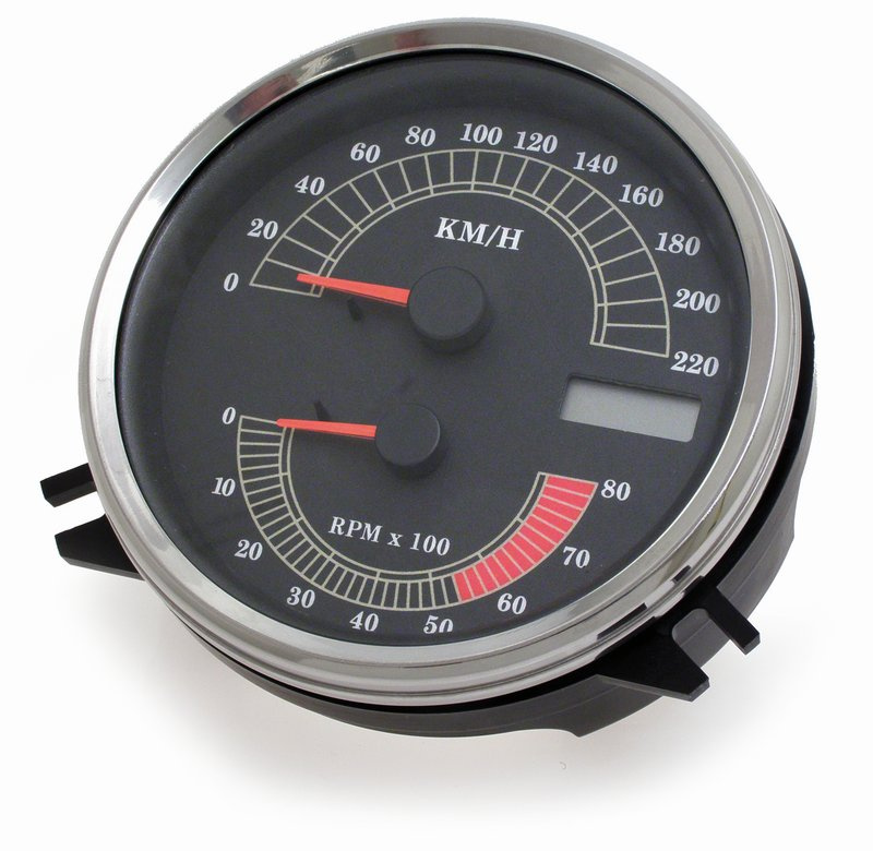 Hastighetsm�tare/varvr�knare, elektronisk. Softail 00-03/FLH 00-03