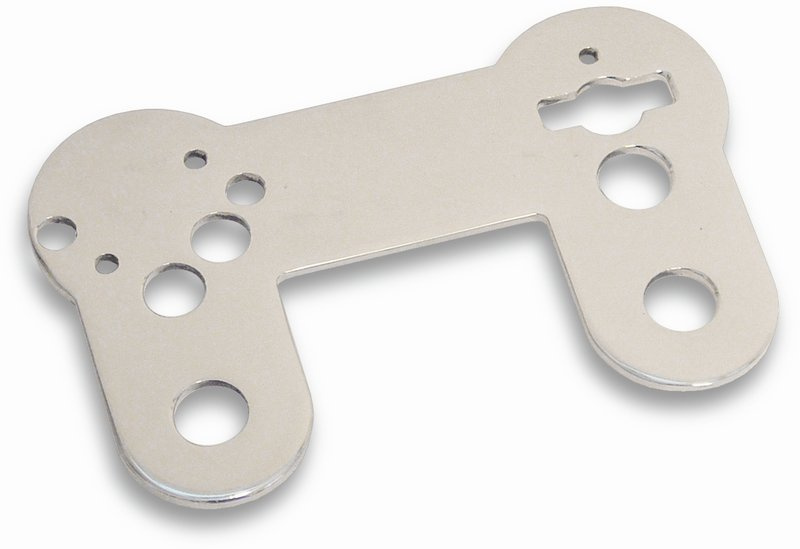 Bracket mini speedo/tacho meter, polished stainless steel, polished