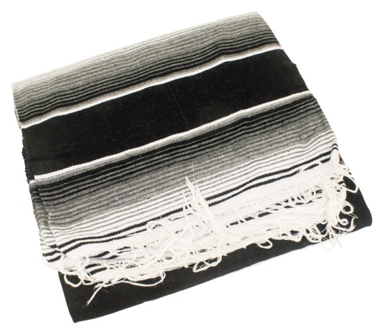 Mexikansk Filt Cozumel Svart