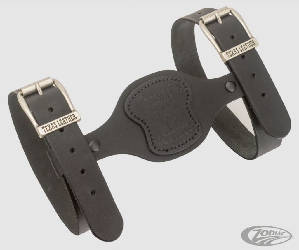 Filth�llare i svart skinn