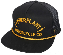 P16 Powerplant Double Lightning Mesh Snapback Black/Gold