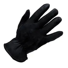 Rider Gloves -L- Cowhide Leather Black