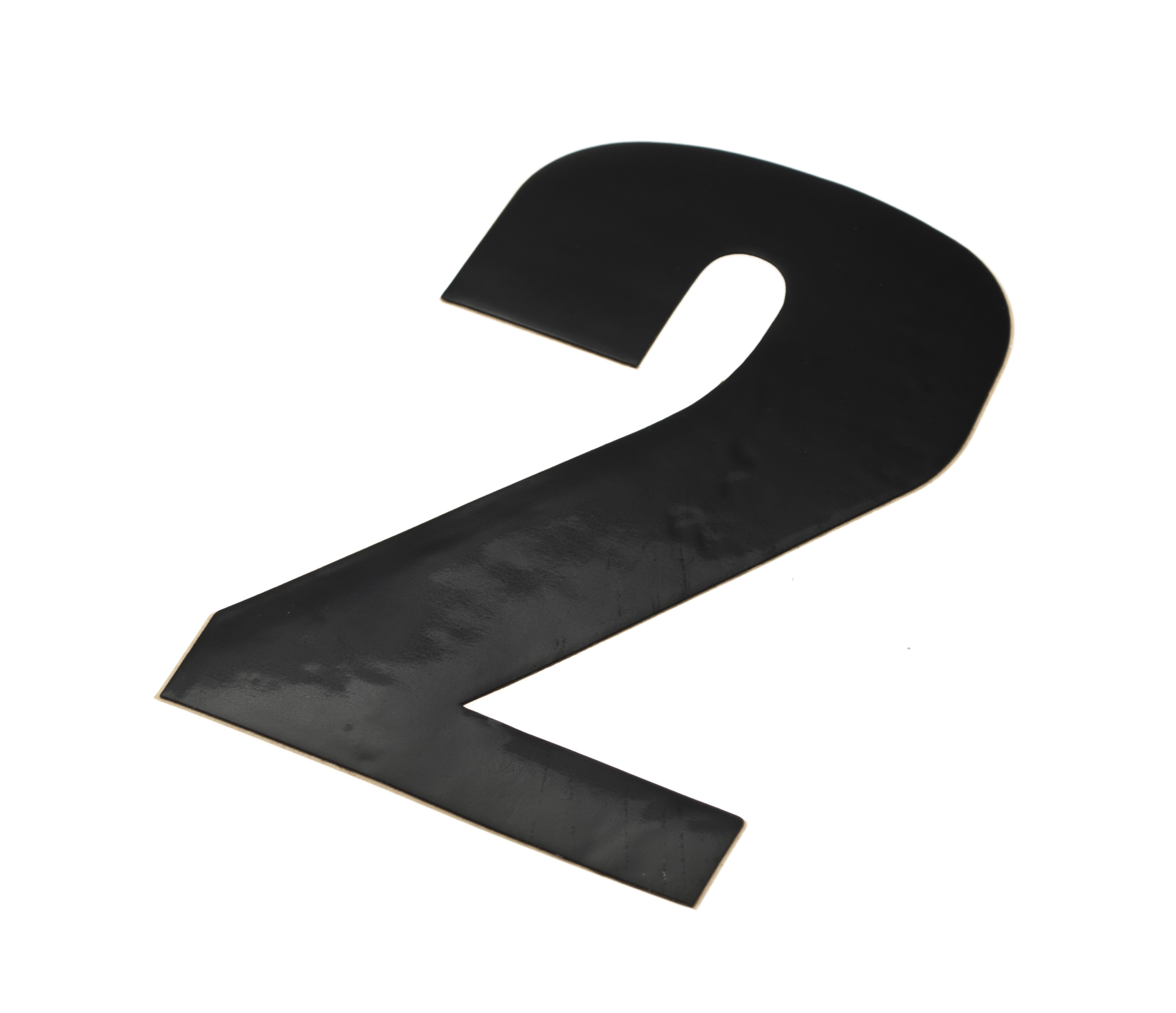Skyltsiffra 2 i svart 11.5cm h�g