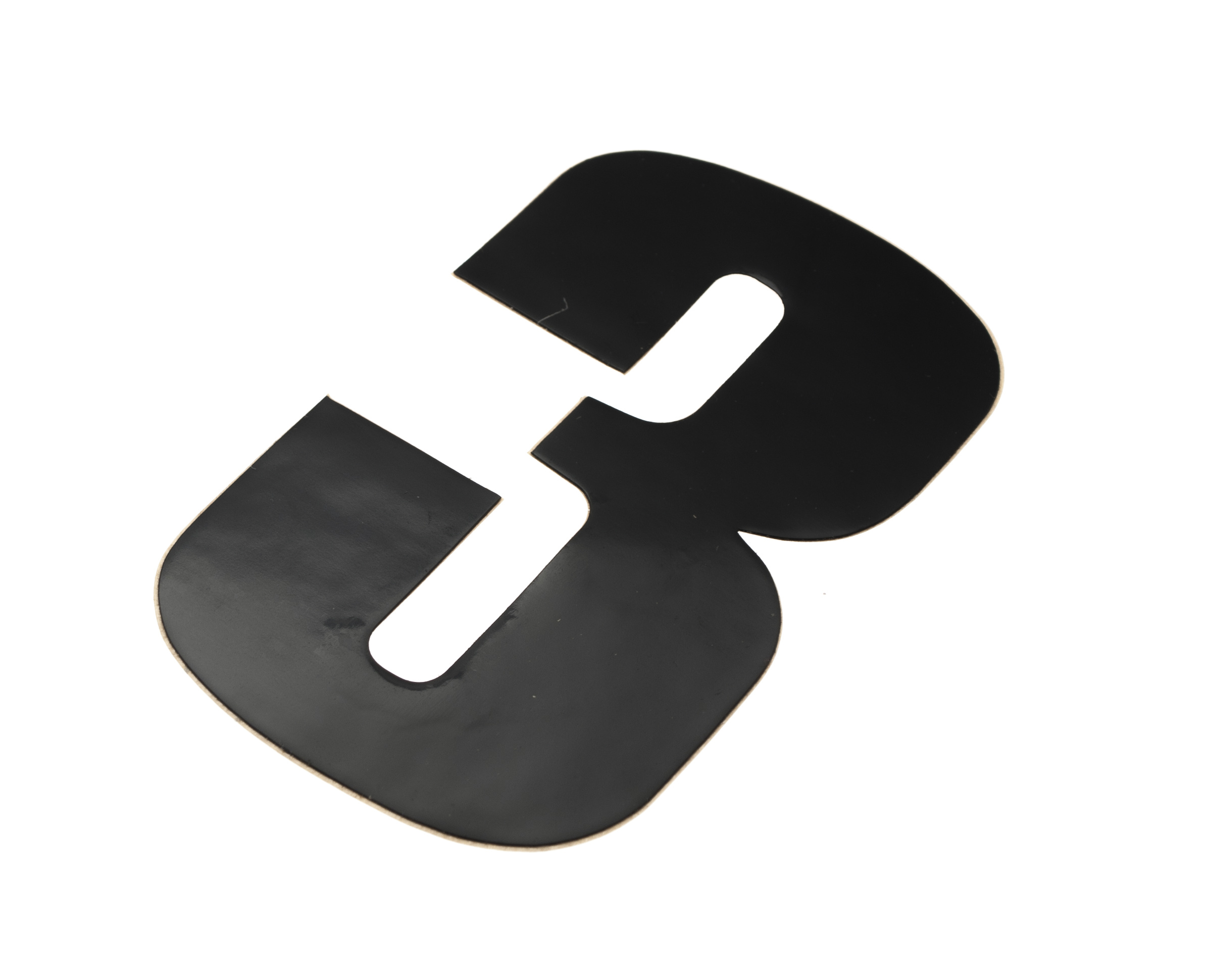 Skyltsiffra 3 i svart 11.5cm h�g