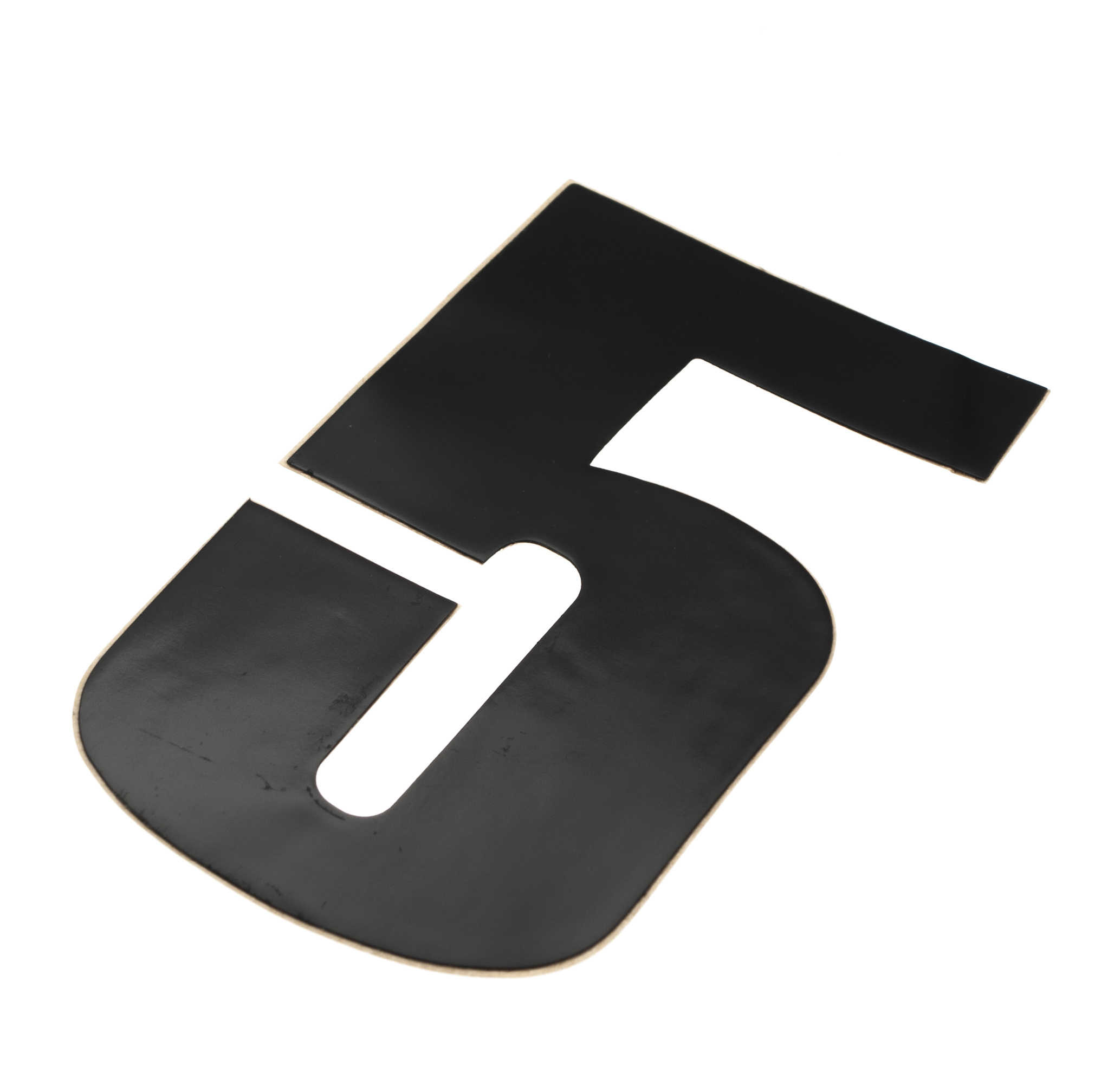 Skyltsiffra 5 i svart 11.5cm h�g