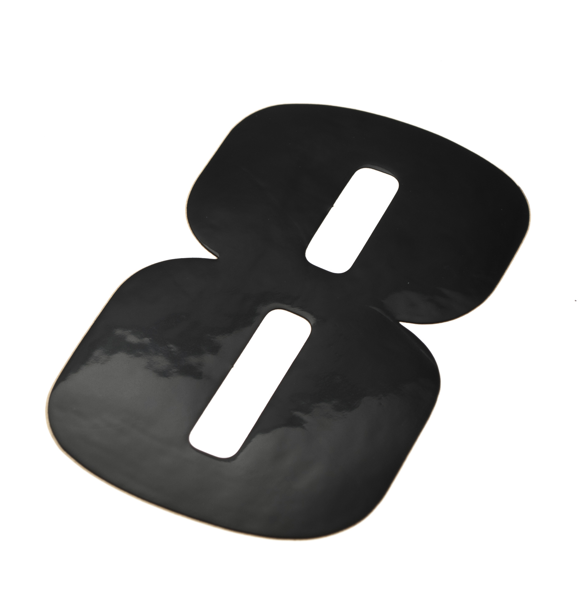 Skyltsiffra 8 i svart 11.5cm h�g