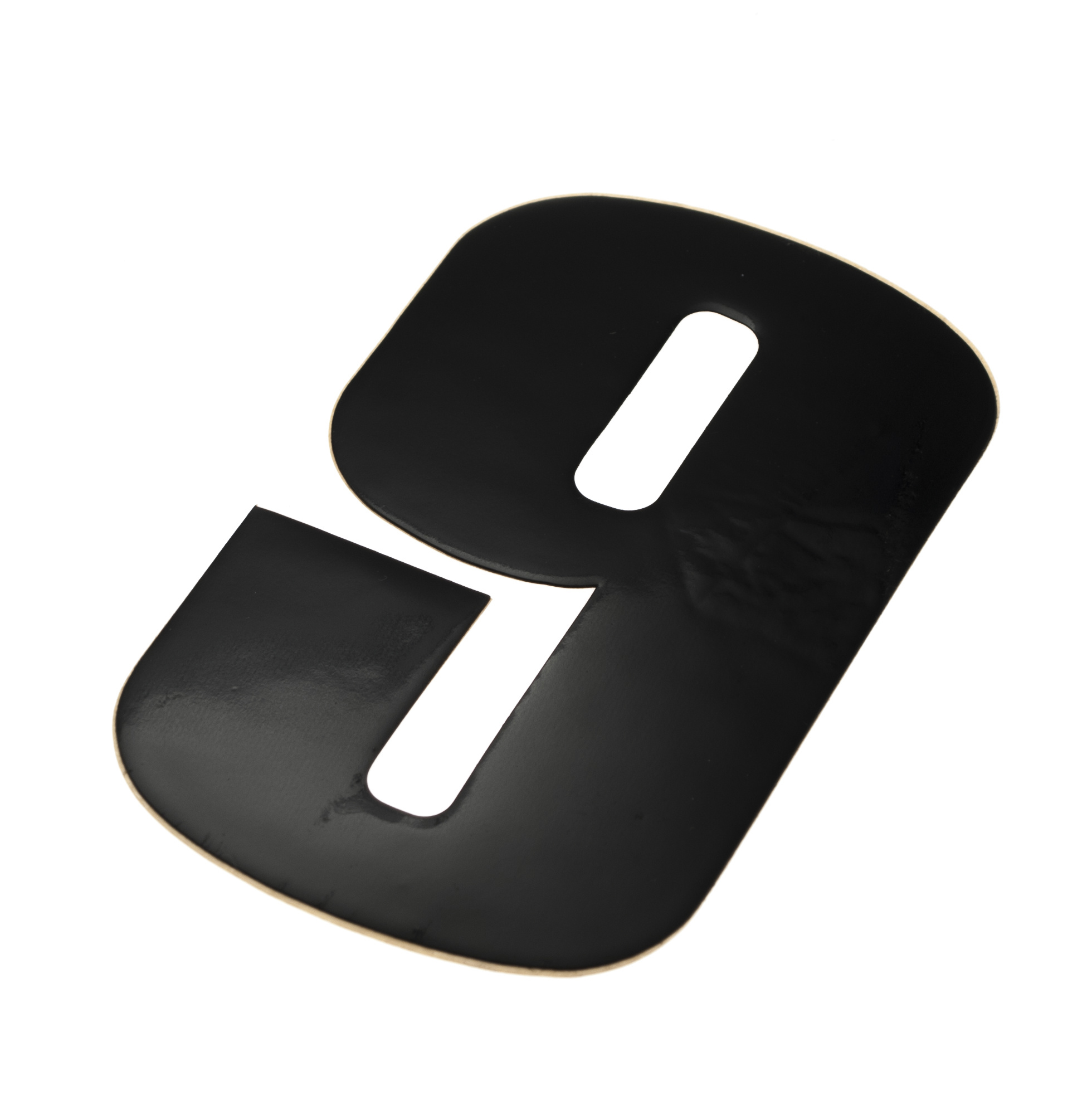 Skyltsiffra 9 i svart 11.5cm h�g