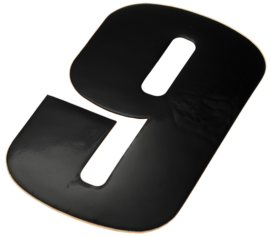 Skyltsiffra 9 i svart 15cm h�g