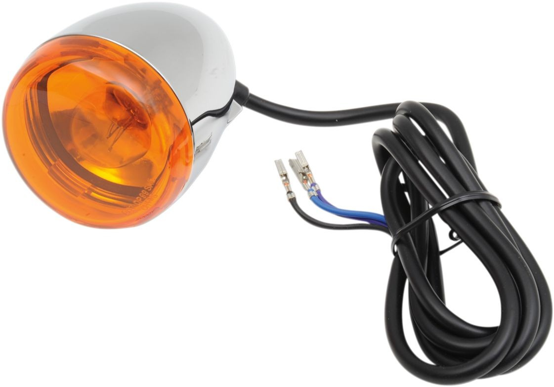 Chris Products Deuce T/S Assy, Frt Amber Turn Signal W/ Amber Lens - D