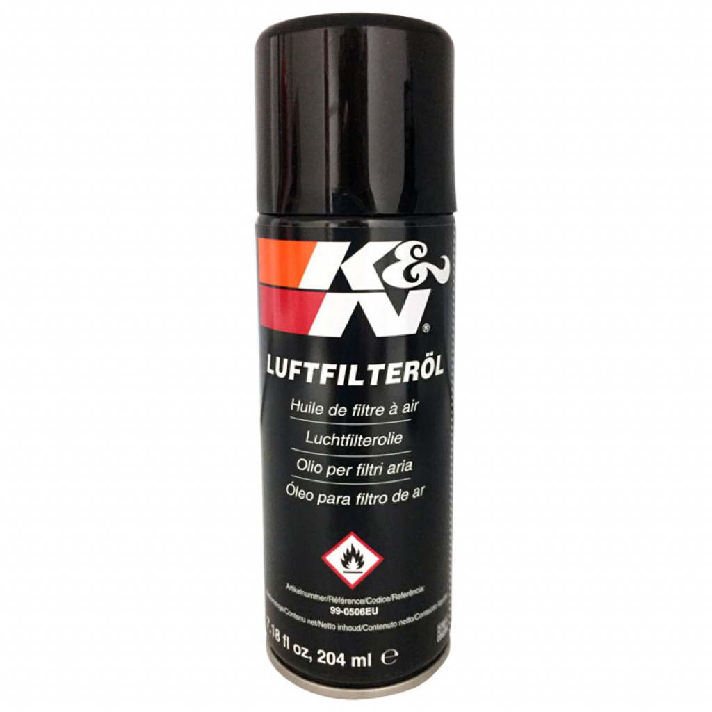 Luftfilter olja K&N, sprayflaska 204 ml
