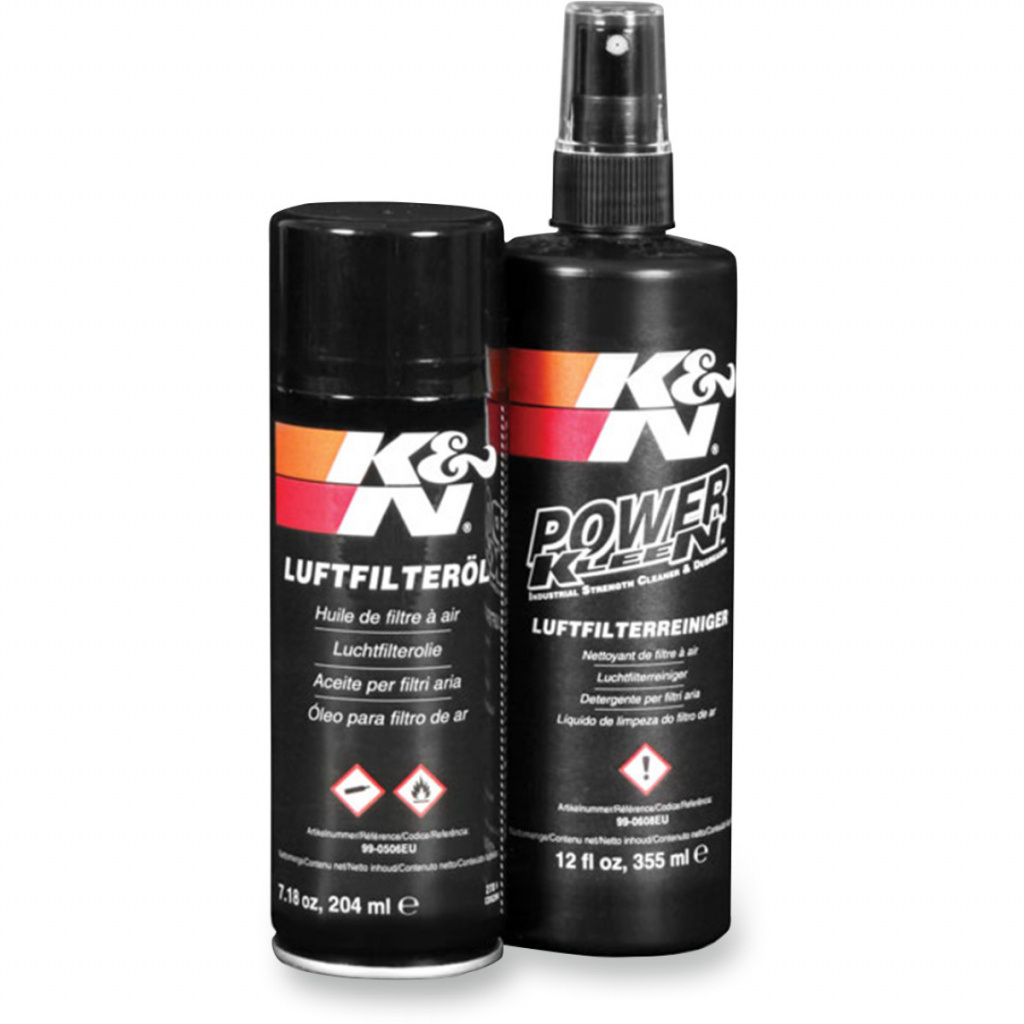 K&N air filter oil 192 ml + filter cleaner