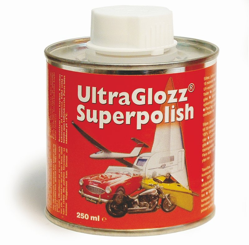 Ultra Glozz Superpolish, paint/metal/glas, 250 ml