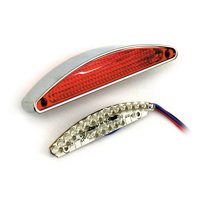 Arch Led Taillight. Chrome Universal