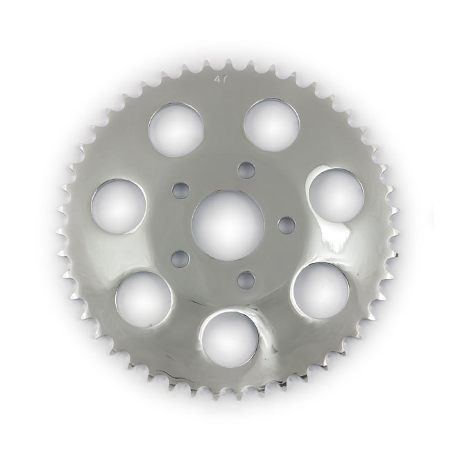 Rear Sprocket, Chrome. 49T 73-85 4-Sp B.T., 79-81 Xl