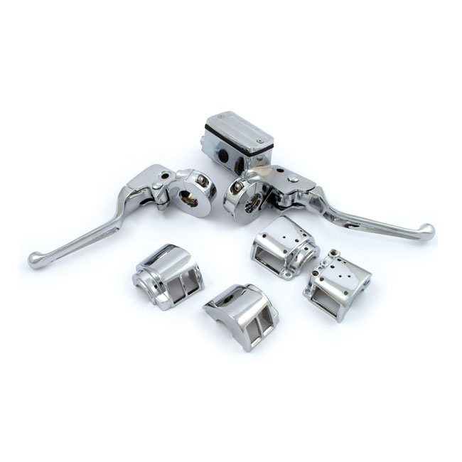 Chrome H/Bar Control Kit 84-95 Dual Disc Models
