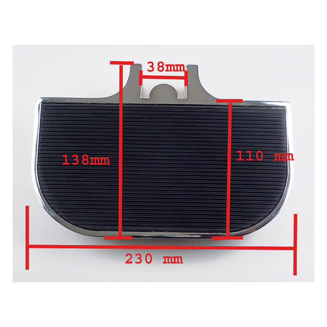 Mini-D Floorboards, Black Inlay Traditional H-D Male Mount