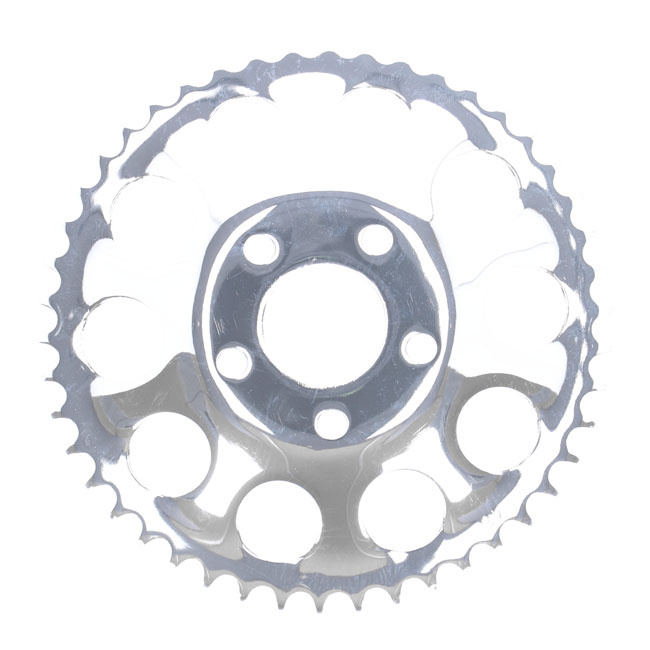 Rear Sprocket, Chrome. 46T 82-85 Fxr, 73-99 Style Offset Chop  50Mm Id