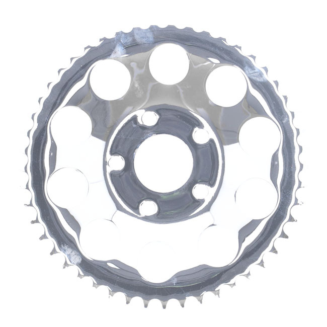 Rear Sprocket, Chrome. 49T 82-85 Fxr, 73-99 Style Offset Chop  50Mm Id