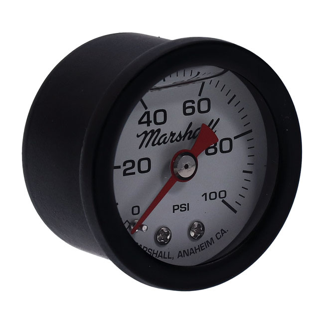 Marshall Oil Pressure Gauge, 0-100 Psi. Black Housing