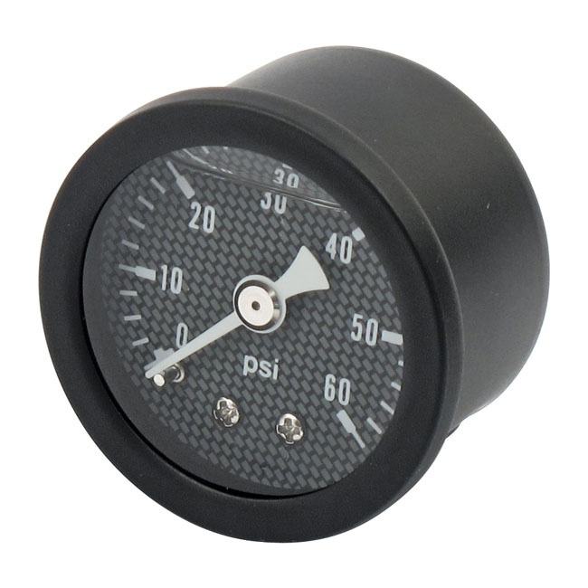 Marshall Oil Pressure Gauge, 0-60 Psi. Black Housing