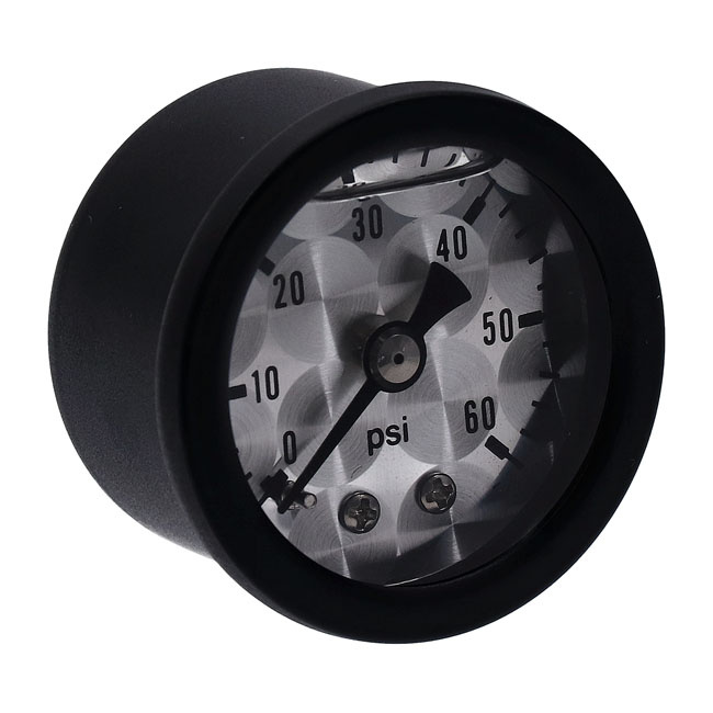 Marshall Oil Pressure Gauge, 0-60 Psi. Black Housing