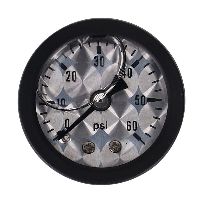 Marshall Oil Pressure Gauge, 0-60 Psi. Black Housing