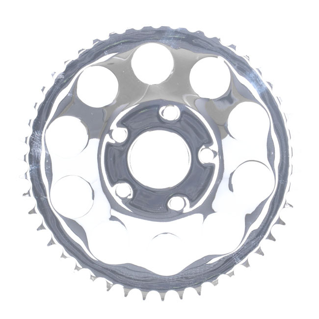 Rear Sprocket, Chrome. 47T 82-85 Fxr, 73-99 Style Offset Chop  50Mm Id