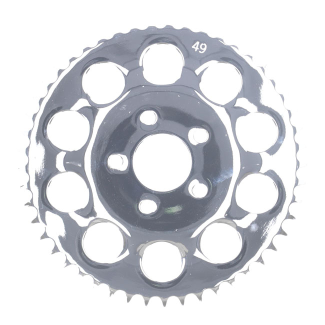 Rear Sprocket, Chrome. 49T 82-85 Xl