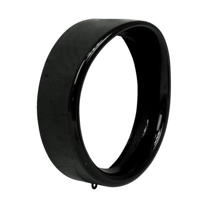 Recessed trim ring with visor. 7 headlamp. Gloss black 12-16 (NU) FLD,