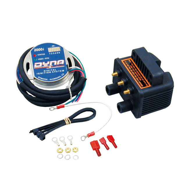 Dynatek, Dyna 2000I Ignition Module & 1 Coil Kit 70-99 Big Twin (Excl.