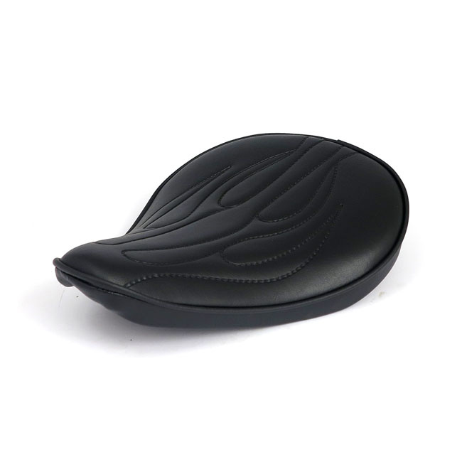 Fitzz, Custom Solo Seat. Black Flame. Small. 4Cm Thick Universal