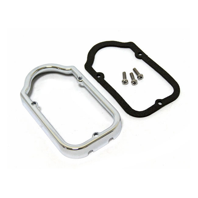 Repl Lens Ring, Tombstone 47-54 H-D. Chrome For Tombstone Taillight