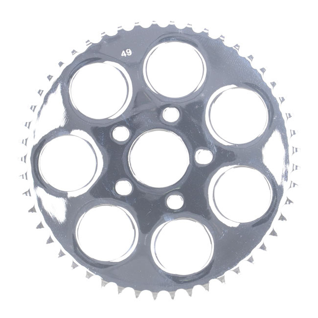 Chain Conversion Rear Sprocket 49T. Chrome 86-92 Xl, 92-99 Xl When Con