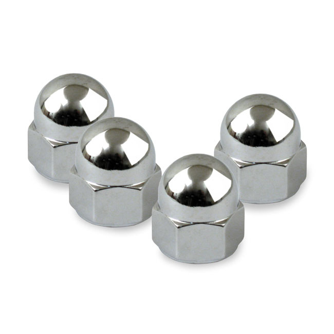Colony, Head Bolt Cover Kit. Acorn, Chrome 84-E85 Evo B.T.