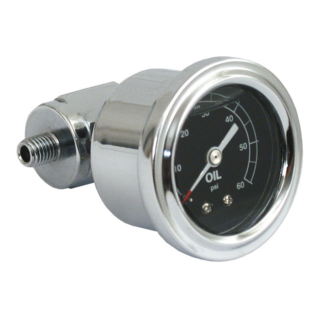 Oil Pressure Gauge Kit Rockerbox, 60Psi 66-70 B.T., 57-70 Xl