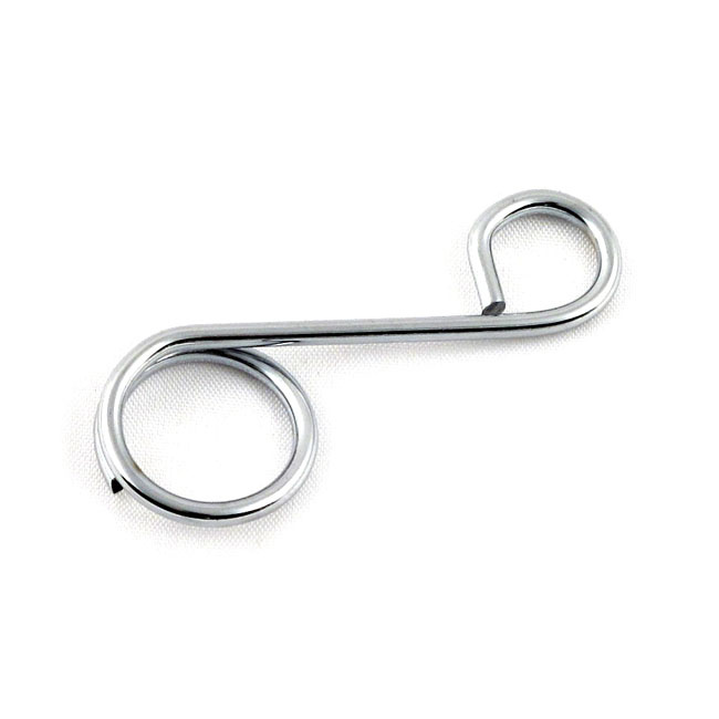 Fuel & Oil Hose Guide Wire. Chrome Universal