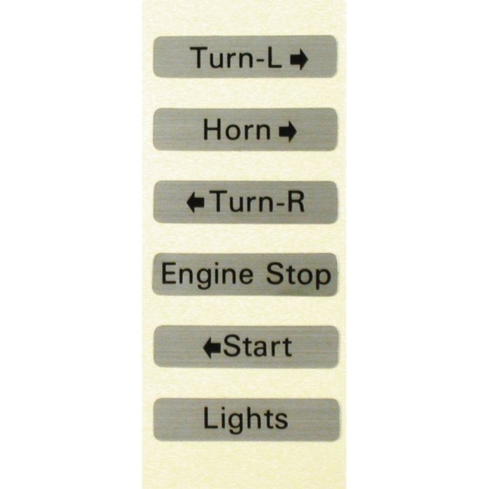 DECAL SET, SWITCH HOUSING 72-81 Big Twin, 73-81 XL Sportster