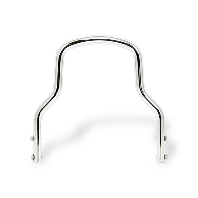 9/16 round steel sissybar, regular top Universal Chrome. 8.75 (22.2cm)