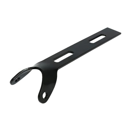 Universal solo seat hinge, round mount. Black Universal Gloss black. W