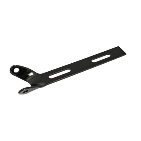 Universal solo seat hinge, round mount. Black Universal Gloss black. W