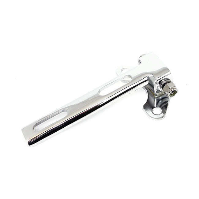 Universal Solo Seat Hinge, Square Mount. Chrome Universal
