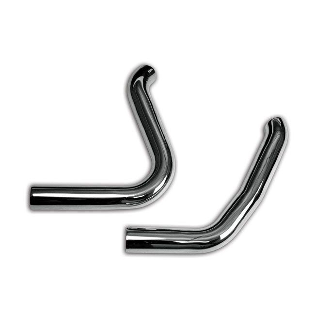 Paughco, Front & Rear Heatshield Set. Chrome 00-17 Softail