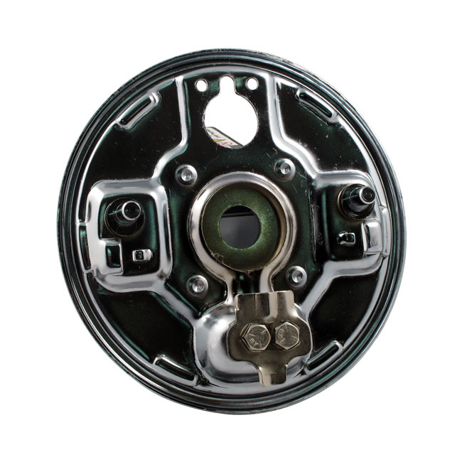Rear Hydraulic Brake Backing Plate, Chrome 63-72 B.T. For Hydraulic Dr