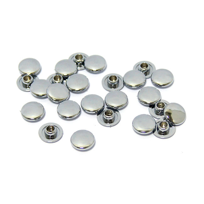 Push-In Mushroom Allen Head Plugs M8. Chrome M8 Threaded Allen Head Bo