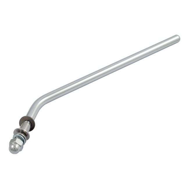 Replacement mirror stem, long. Chrome 65-up H-D