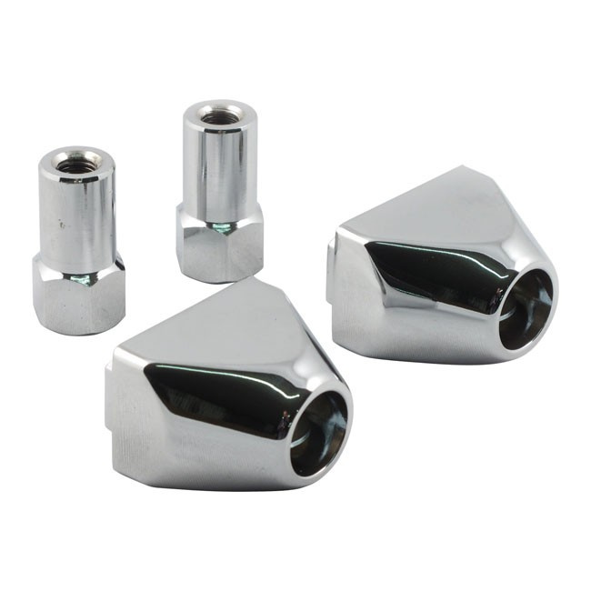 Pyramid End Caps 73-86 4-Sp B.T.,84-85 Softail,80-01 Flt,79-03 Xl