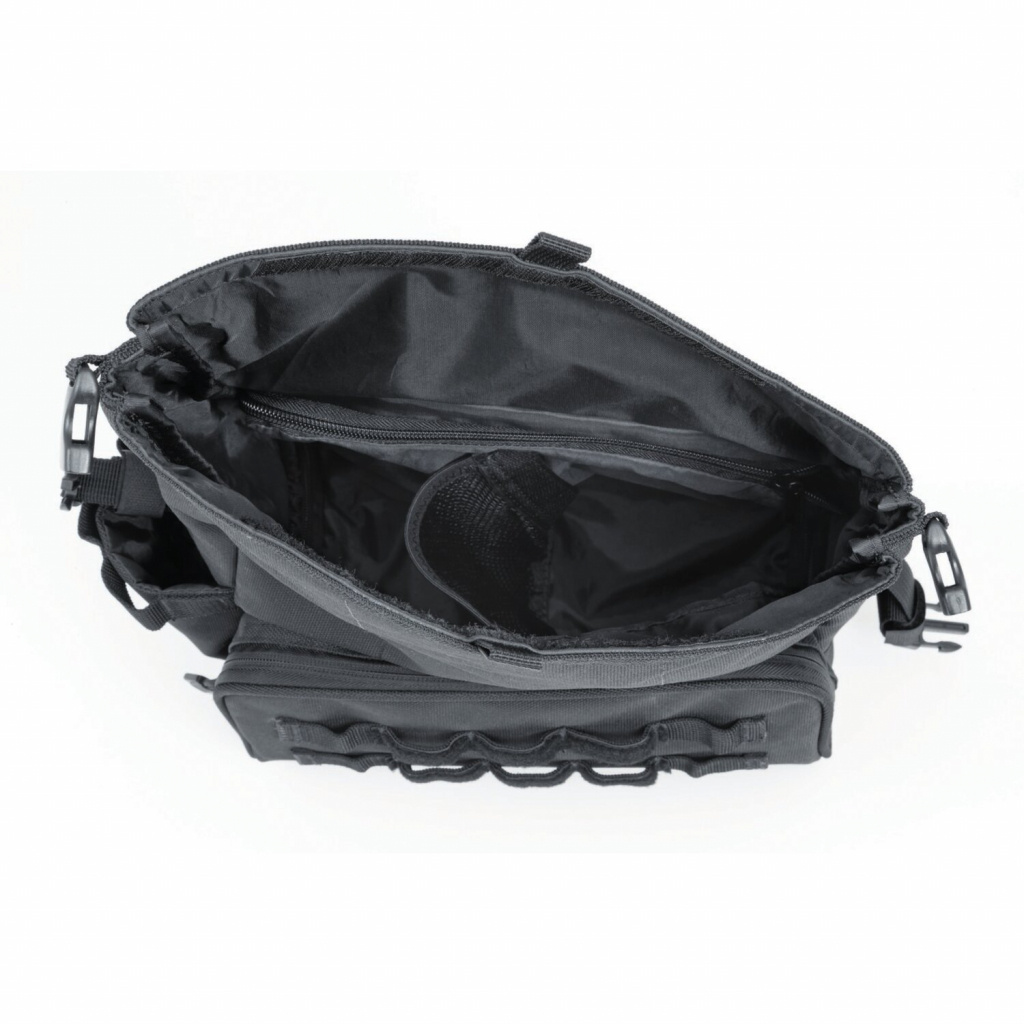 Kuryakyn, Hoodrat universal swing arm bag, black Most exposed triangul