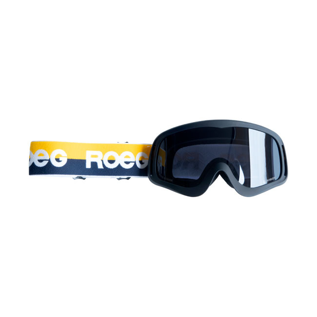 Roeg Peruna Yellow Stripe Goggle Black And Yellow/Blue Strap One Size